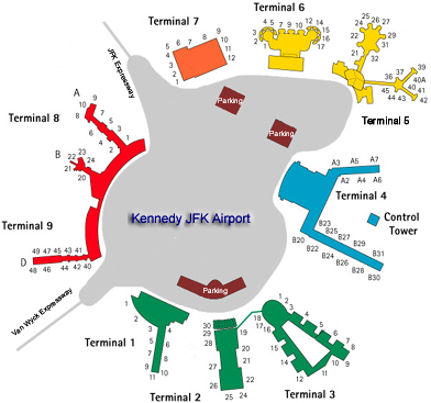 Kennedy Airport Terminal Map 